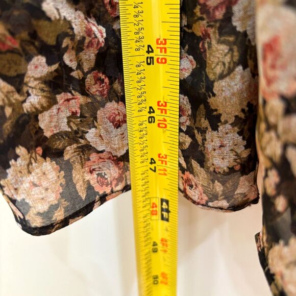 Cami NYC Hedy Ruffled Floral Silk Chiffon Midi Dress Size S Y2K Fairy Whimsigoth - Picture 16 of 16